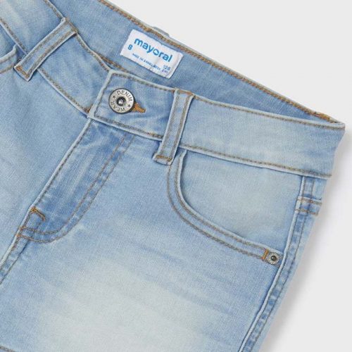 Σορτς τζιν βασικό πετροπλυμένο