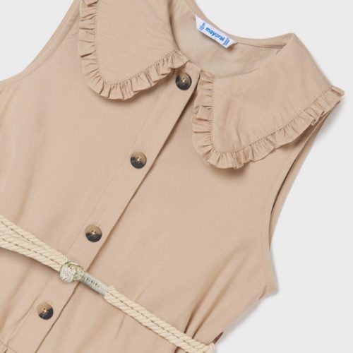 Φόρμα γιακάς ζώνη ώχρα