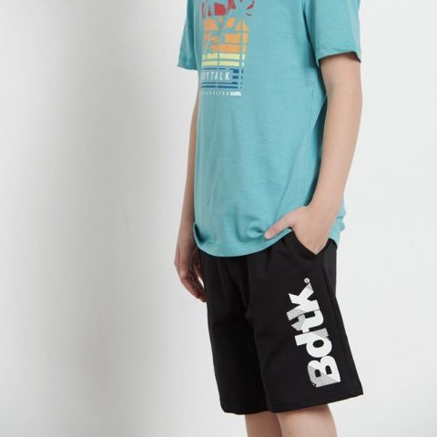 Βερμούδα μακό μαύρη logo