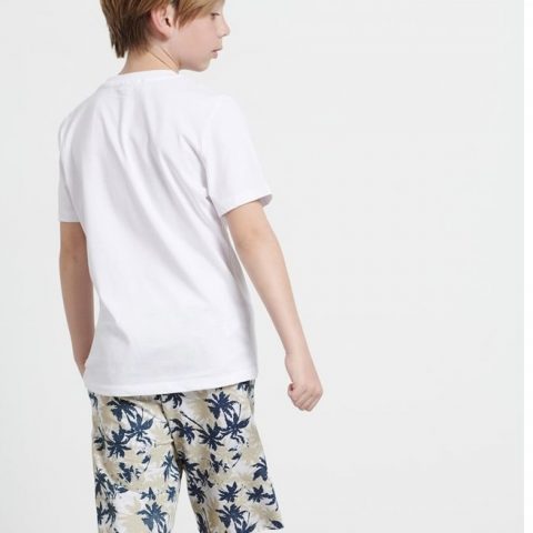 Βερμούδα print γκρι μελανζέ