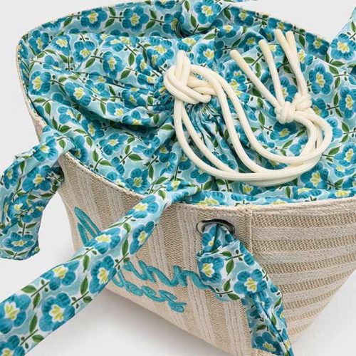 Τσάντα για την παραλία μπλε σκούρο