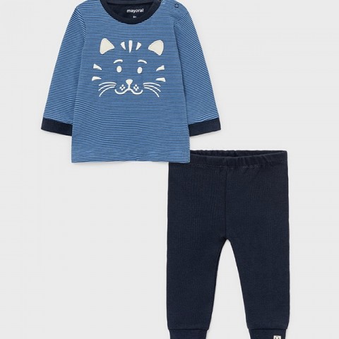 Πιτζάμα αγόρι "cat" μπλε