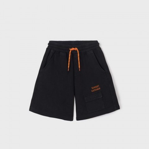 Mayoral Βερμούδα κέντημα μαύρο