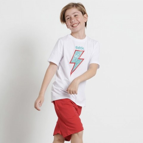 Bodytalk  Βερμούδα μακό κόκκινη logo