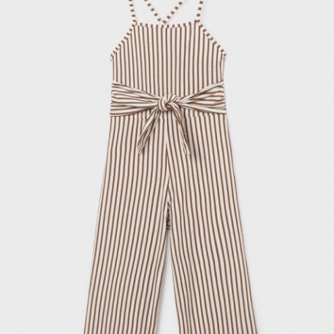 Mayoral Φόρμα σταμπωτή ριγέ καφε ανοιχτό