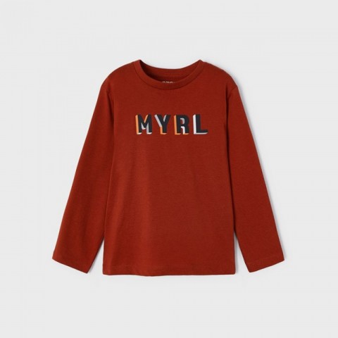 Mayoral Μπλούζα μακρυμάνικη ECOFRIENDS κεραμυδί