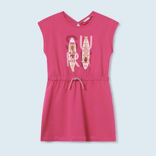 Mayoral Φόρμα με σταμπωτό σχέδιο από βιώσιμο βαμβάκι φούξια