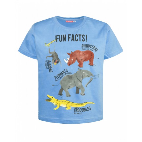 Energiers Μακό μπλούζα Fun Facts γαλάζιο