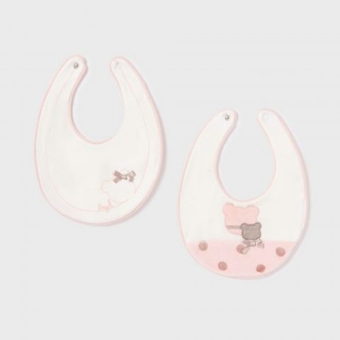 Mayoral Σετ 2 σαλιάρες ροζ μπεμπε