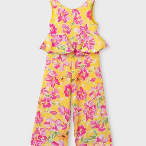 abel & lula Φόρμα Ολόσωμη Σταμπωτή κίτρινο