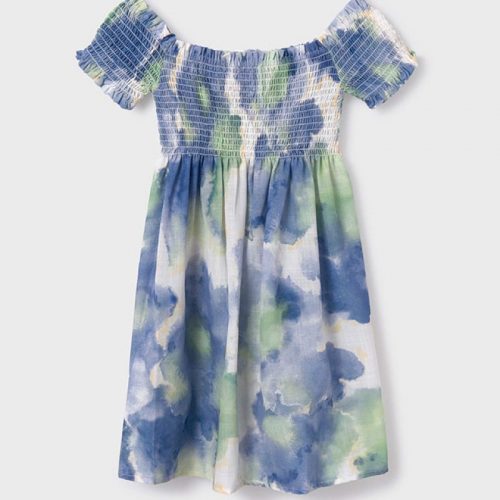 Mayoral Φόρεμα σταμπωτό μέντα