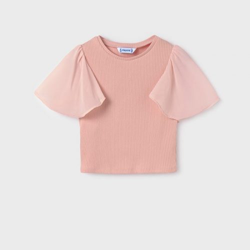 Mayoral Μπλούζα συνδυασμένη καναλέ ροζ