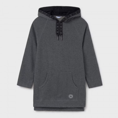 Mayoral Φόρεμα κουκούλα γκρι έντονο