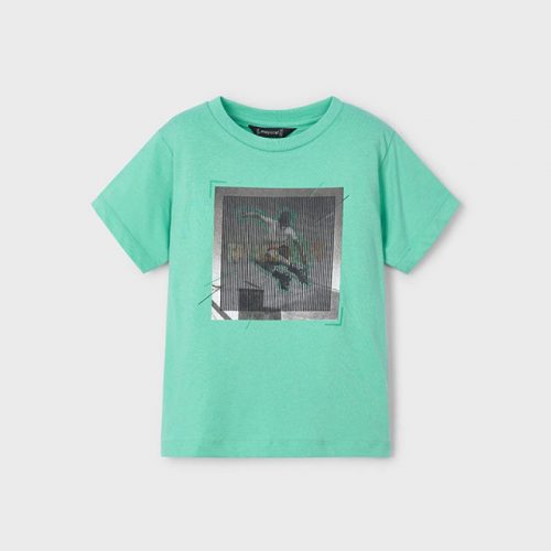 Mayoral Μπλούζα σταμπωτή ακουαμαρίνα