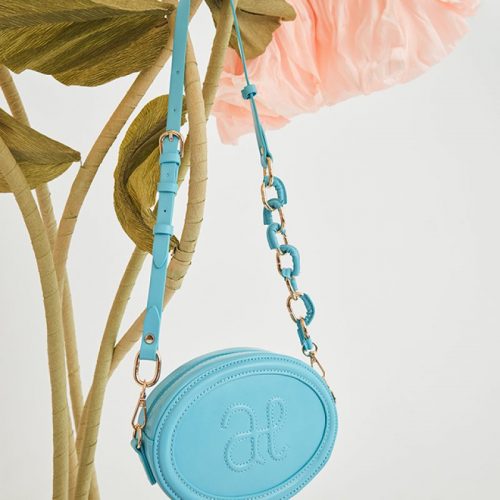 abel & lula Τσάντα λογότυπο αλυσίδα τυρκουάζ