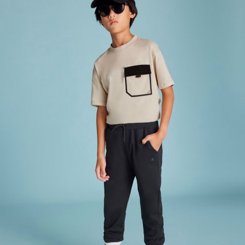 Mayoral Παντελόνι σπορ βασικό μαύρο