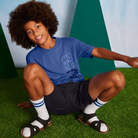 Mayoral Σετ βερμούδα και μπλούζα φοίνικας γαλάζιο