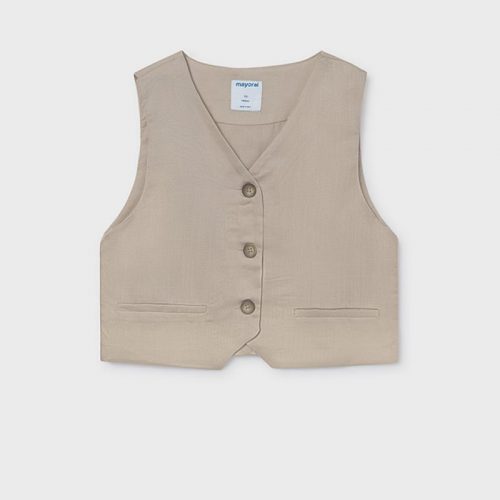 Mayoral Γιλέκο κουμπιά άμμος